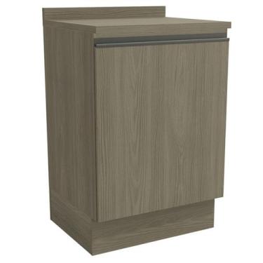 Imagem de Balcao Com Tampo 1 Porta 60 cm Maxxi G742 Nogal Kappesberg, Nogal