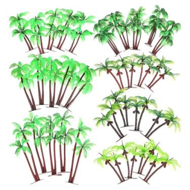 Imagem de TOYANDONA 31 Modelos De Coqueiros Em Miniatura - Plantas Tropicais Artificiais De Plástico Para Diorama De Selva Enfeite De Bolo Decoração Paisagem De Ilha Decoração De Casa De Bonecas