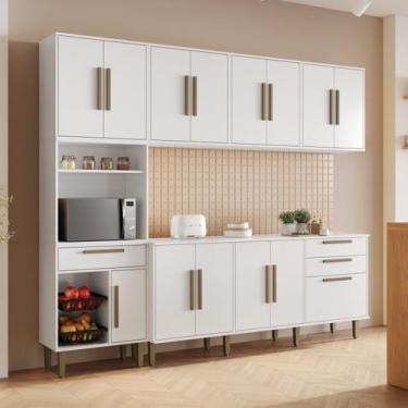 Imagem de Cozinha Completa 5 Peças 14 Portas 2 Gavetas com Fruteira Lorena - Kai