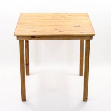 Imagem de Mesa de Jantar Cozinha Quadrada Madeira Moderna 4 Lugares 80cm - Beto 