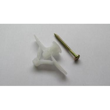 Imagem de Bucha Fly N3 Placa Gesso Nylon com Parafuso Pt 20 Peças 13-2 - Fixser