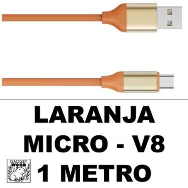 Imagem de Cabo 2 Metros Carregador Silicone 1 e 2 Metros Colorido Iphone V8 e Ty