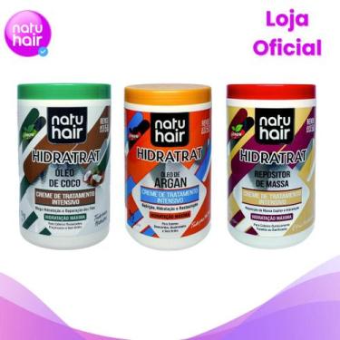 Imagem de Kit Cronograma Capilar Óleo de Coco + Óleo de Argan + Repositor de mas