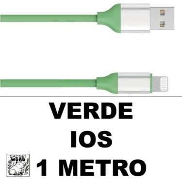 Imagem de Cabo 2 Metros Carregador Silicone 1 e 2 Metros Colorido Iphone V8 e Ty
