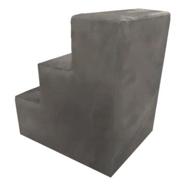 Imagem de Escada Colorida Estofada para Pets com 3 degraus - Sami Comfort, Bege