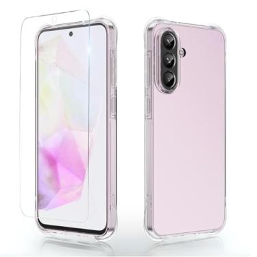 Imagem de Kit Capa Capinha + Película 3D Samsung Galaxy A56 5G | Anti-Impacto | Transparente | Proteção Total | Case Air Anti Impacto Transparente + Película De Vidro Temperado 3d Resistente