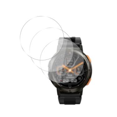 Imagem de WUNIAK [Pacote com 3] Compatível com Relógio Inteligente KOSPET Tank T3 Ultra 2 Tela de Vidro Temperado, Dureza 9H, Antiarranhões, Anti-Impressão Digital, Antibolhas, Fácil Instalação com