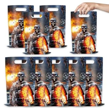 Imagem de 30Pcs Call Duty Party Gift Bags Gooddie Bags napkin plates Birthday Decoration Gift Bags Game Call Birthday Party Decorations