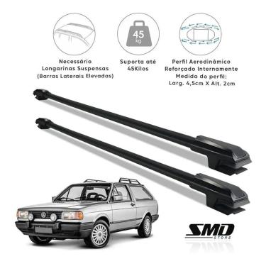 Imagem de Rack Travessa Teto Preto Vw Parati Quadrada 1985 A 1995