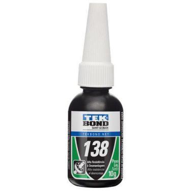 Imagem de Cola Adesivo Trava Rolamento Tek Bond Visc. Baixa 138 Verde 10 Grs