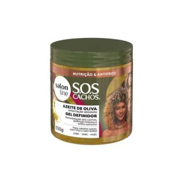 Imagem de Gel Definidor Azeite de Oliva 550g Salon Line S.O.S Cachos