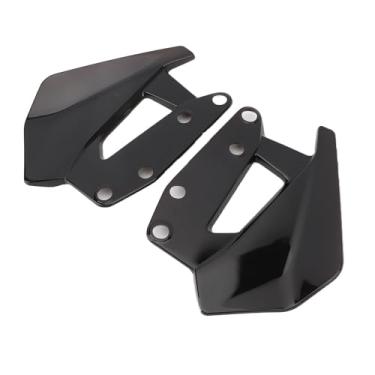 Imagem de Luocute Defletor de Ar de Carenagem de Pára -brisas, 1 par de Pára - Defletor de Lateral Aerodinâmica Alta Aerodinâmica Aprimorada Comfort Spoiler de Defletor de Ar de Graça de Ar para (Preto)