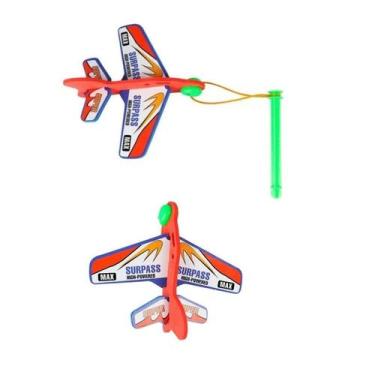 Imagem de Brinquedo Lançador Avião Planador Estilingue Voa de Verdade - Arktoys