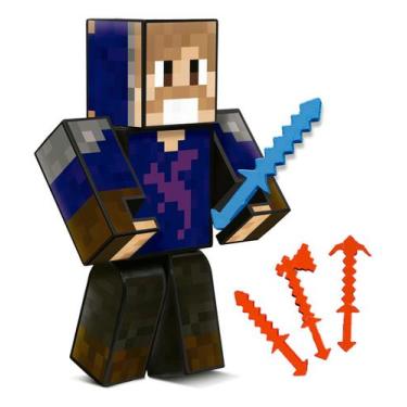 Imagem de Boneco Articulado Tonigon do Jogo Mine Youtuber 15cm Craft - Algazarra