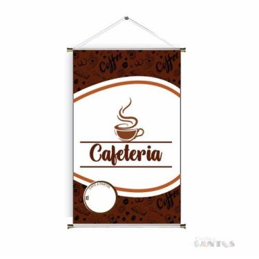 Imagem de Banner pronto Cafeteria BA 076 medida 45x70 cm arte pronta