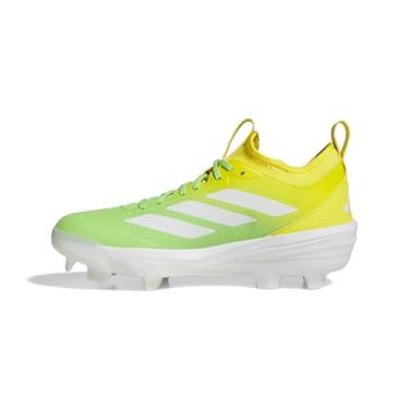 Imagem de adidas Tênis de beisebol masculino Adizero Impact TPU Candy, Limão lúcido/branco/amarelo, 48