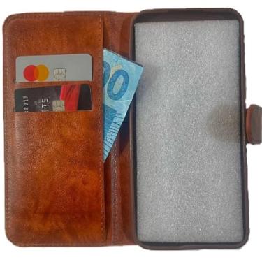 Imagem de Capinha Carteira Para Samsung M54 Marrom