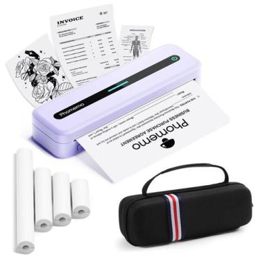 Imagem de Impressora térmica portátil Phomemo M832 Bluetooth Roxa