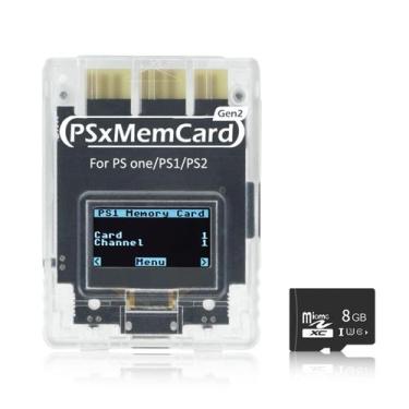 Imagem de Cartão de memória BITFUNX PSXMemcard Gen2 para PS2/PS1/PS One