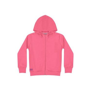 Imagem de Jaqueta em Moletom Infantil Unissex Quimby, Rosa pink, 14