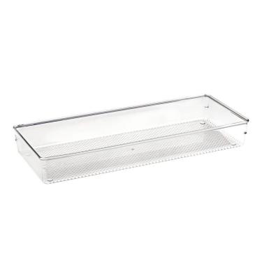 Imagem de Organizador De Gavetas Modular Multiúso Em Plástico Transparente 38x15cm Transparente