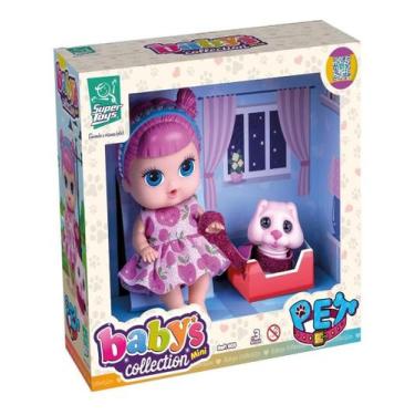 Imagem de Boneca Babys Collection Mini Pet - Super Toys 503