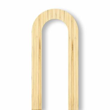 Imagem de Painel de Tecido Sublimado Vertical Portal Textura Madeira Clara - 220