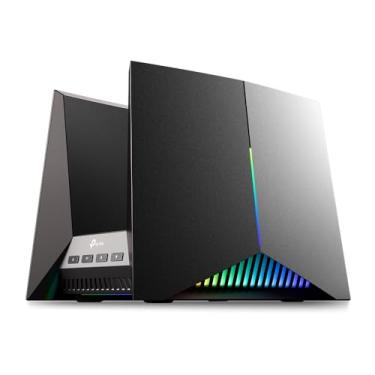 Imagem de TP-Link Roteador para jogos BE19000 Tri-Band Wi-Fi 7, até 19 Gbps, portas 2× 10G, Quad Acceleration, painel de jogos, iluminação RGB, jogos e streaming, segurança HomeShield, EasyMesh, Smart Home