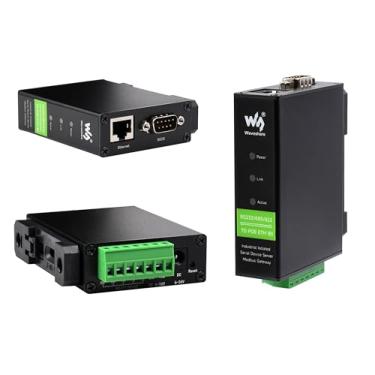 Imagem de Conversor Ethernet RS232/485/422 para RJ45, com função POE, dados transparentes bidirecionais, TCP/IP para serial, servidor serial para aquisição de dados, monitoramento inteligente de instrumento de