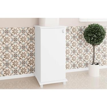 Imagem de Balcão Lavanderia Multiuso ASM152 c/ 1 Porta Branco - Movelbento