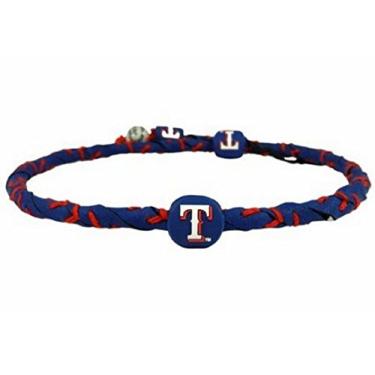 Imagem de Colar de beisebol MLB Texas Rangers azul cor do time Frozen Rope