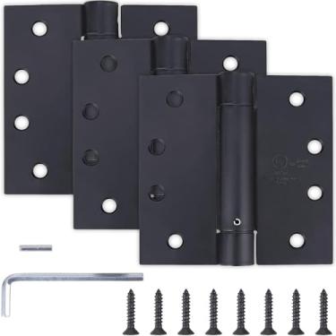 Imagem de Dobradiça de porta direta confiável J5, 4.5", Black