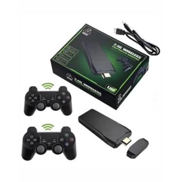 Imagem de Video Game Stick Retrô 4K com 10.000 Jogos Clássicos – Console Portátil com 2 Controles Sem Fio | Diversão para Crianças e Toda a Família