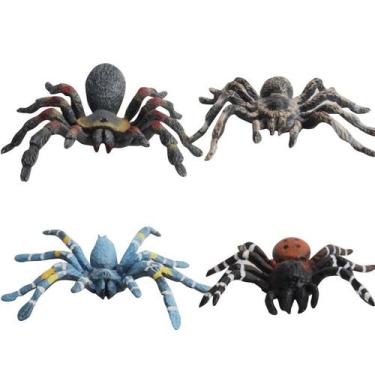 Imagem de Conjunto de estatuetas Spider Wild Spider Model Toys, 4 peças para cri