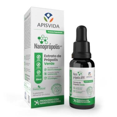 Imagem de APISVIDA Nanoprópolis  Extrato de Própolis Verde 20mL  Alta Concentraç