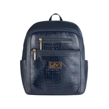 Imagem de Mochila grande de couro croco Marcela