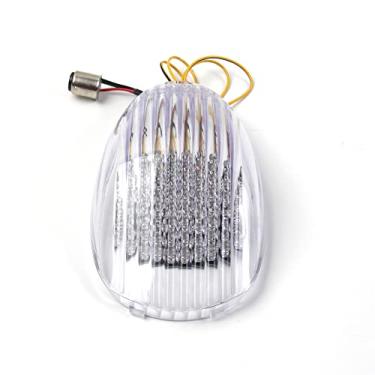 Imagem de Lanterna traseira de LED transparente Arashi para Kawasaki Mean Streak 900 Classic/LT/Custom 2002-2005, luz traseira de freio de seta, acessórios de substituição integrados para motocicleta