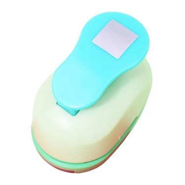 Imagem de oshhni Carimbo infantil em formato de papel, ferramenta de, versátil para scrapbooking, artesanato infantil, faça você mesmo, furador de cor aleatória, L