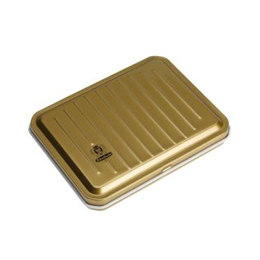 Imagem de Schmincke - Caixa de tinta HORADAM AQUARELL compacta, caixa de metal laqueada a ouro com 6 melhores aquarelas em tons dourados, 74665097, espaço para 12 potes adicionais