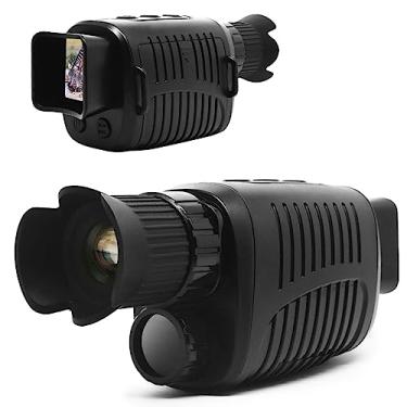 Imagem de Curtainboro Monóculo atualizado com cartão de 64 GB, telescópio monocular infravermelho digital à prova d'água para 100% escuridão, óculos para acampamento de caça adulto