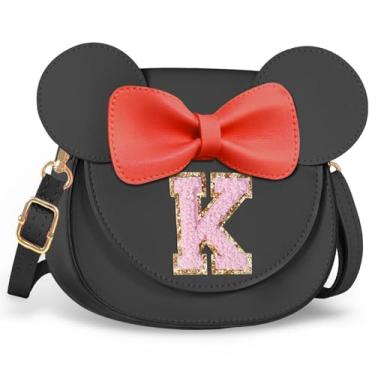 Imagem de Aganmi Linda bolsa tiracolo para meninas 2, 3, 4, 5, 6, 7, 8 anos, presente de aniversário, carteira infantil, Preto, 7.1*6.7*3.1in (18*17*8cm), K