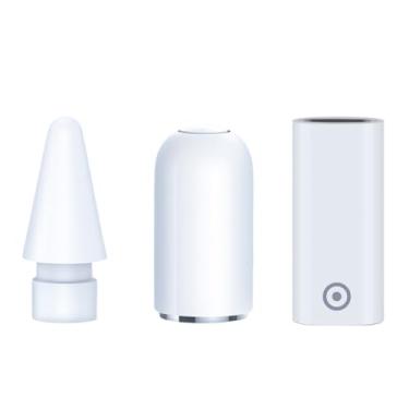 Imagem de Kit Acessórios para Apple Pencil, 3 Peças Essenciais, Adaptador de Carregador, Tampa Protetora e Ponta de Reposição