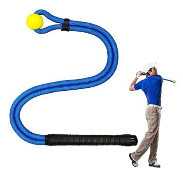 Imagem de NGBHM Treinador de corda de golfe, auxílio de treinamento de swing de golfe para melhorar a velocidade, precisão, ritmo, flexibilidade e força, ferramenta de treinamento de golfe portátil para prática