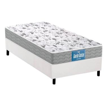 Imagem de Cama Box Solteiro: Colchão Espuma Probel D33/Ep Double Face + Base White(88X188)