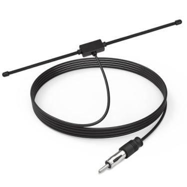 Imagem de SZSAUTO Antena dipolo de rádio AM FM estéreo universal para carro, antena oculta, antena oculta, veículo barco, antena de rádio para carro, caminhão, SUV, unidade de cabeça estéreo, mídia de CD, áudio