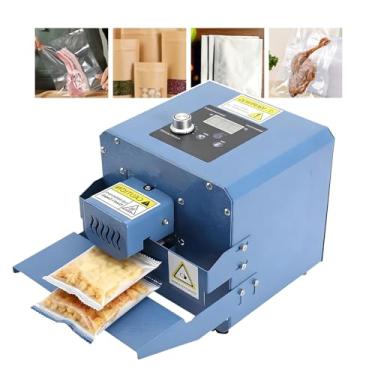 Imagem de KKSOUFX Seladora TéRmica De PláStico De 300 W,Seladora AutomáTica De Sacos De Alimentos,6 M/Min Para Biscoitos,Salgadinhos E Cozinhas DoméSticas,Seladora De Sacos PláSticos De NíVel Comercial