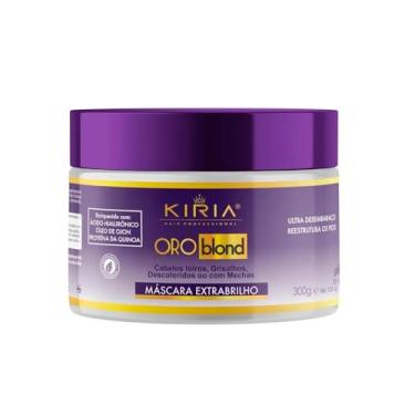 Imagem de Máscara Extra Brilho Cabelo Loiro Descolorido Oroblond Kiria Hair - 300g