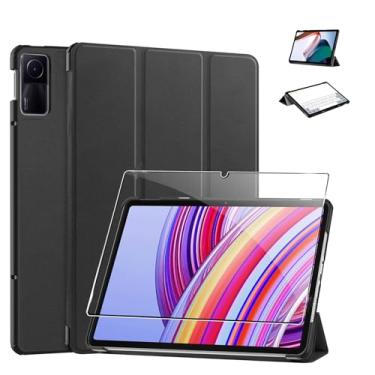 Imagem de Capa Para Xiaomi Redmi Pad SE de 11 Polegadas 2023, Película De Vidro Temperado Para Xiaomi Redmi Pad Se, Conjunto De Capa Protetora E Filme Temperado, Proteção Para Seu Tablet