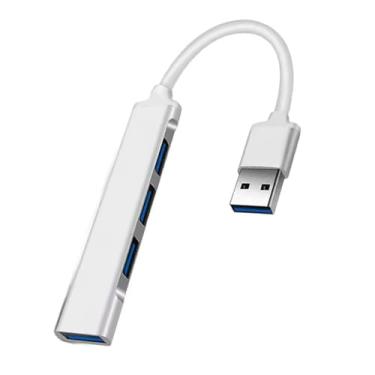 Imagem de Hub USB 3.0, hub USB de 4 portas, divisor USB com 1 USB 3.0 tipo C 1 e 2 USB 2.0, expansor USB para laptop, câmera, teclado, mouse e escritório