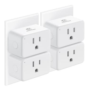 Imagem de EIGHTREE mini plugue inteligente , plugues inteligentes compatíveis com  e google home e smartthings, sem necessidade de hub, tomada inteligente com controle remoto, temporizador e p
